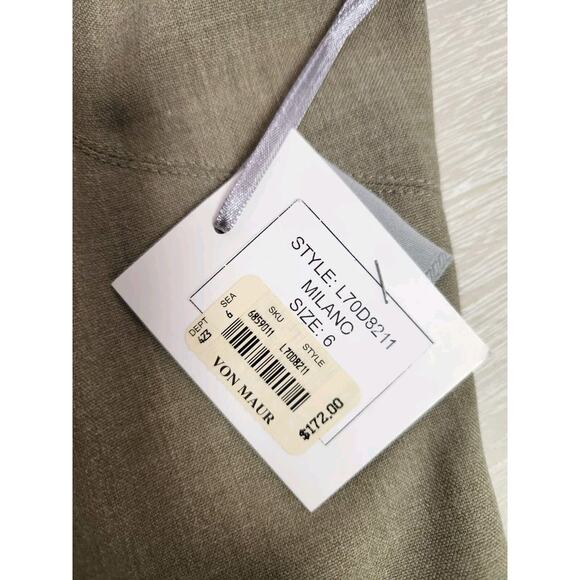 Tavora Women's $172 Milano Taupe Sheath Office Business Dress Women's Size 6 - Picture 9 of 11